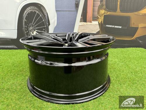 Ratlankis R19x8.5  5X112  ET  25  66.6  B1831  (IN5661)  Black Polished (MB)  For BMW  (Z3+Z5)  (Rear+Front)