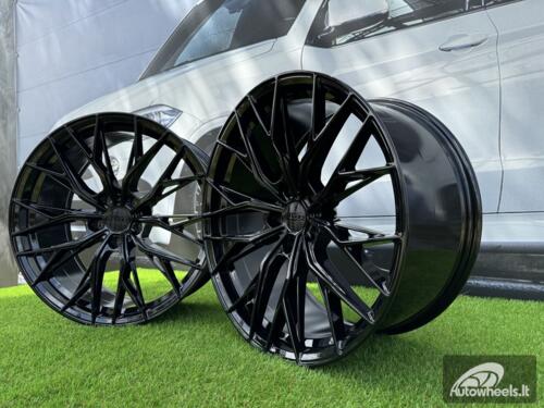 Ratlankis R20x8.5  5X112  ET  35  66.6  HX042  (IN0387)  Black (BL)  For HAXER  (Z5)  (Rear+Front)