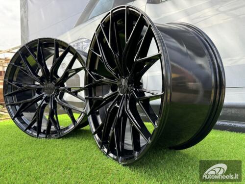 Ratlankis R20x8.5  5X112  ET  35  66.6  HX042  (IN0387)  Black (BL)  For HAXER  (Z6+M)  (Rear+Front)