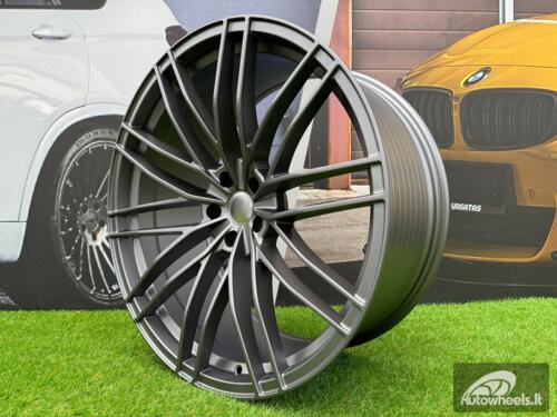 Ratlankis R22x10  5X112  ET  21  66.6  F1995  (BYF1995)  Gun Metal Half Matt (GMHM)  For AUD  (Z4)  (ABT Style HYBRID FORGED)