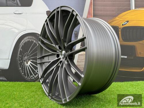 Ratlankis R22x10  5X112  ET  21  66.6  F1995  (BYF1995)  Gun Metal Half Matt (GMHM)  For AUD  (Z4)  (ABT Style HYBRID FORGED)