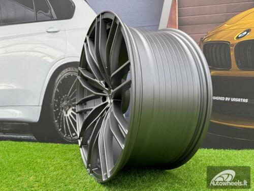 Ratlankis R22x10  5X112  ET  21  66.6  F1995  (BYF1995)  Gun Metal Half Matt (GMHM)  For AUD  (Z4)  (ABT Style HYBRID FORGED)