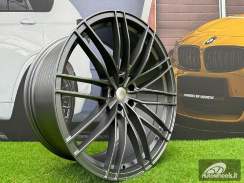 Ratlankis R22x10  5X112  ET  21  66.6  F1995  (BYF1995)  Gun Metal Half Matt (GMHM)  For AUD  (Z4)  (ABT Style HYBRID FORGED)