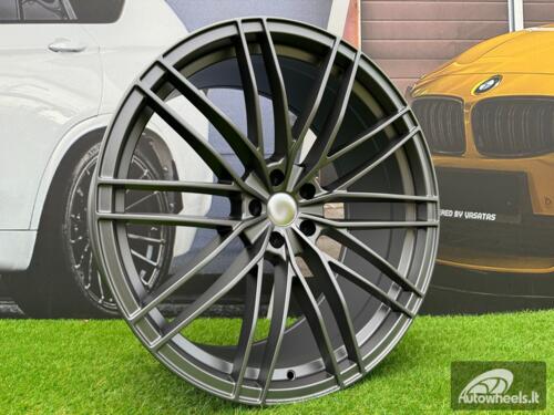 Ratlankis R22x10  5X112  ET  21  66.6  F1995  (BYF1995)  Gun Metal Half Matt (GMHM)  For AUD  (Z4+Z2)  (ABT Style HYBRID FORGED)