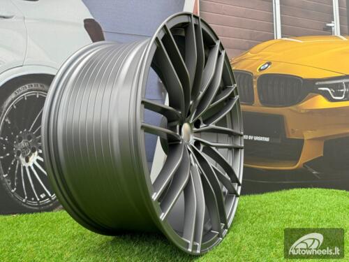 Ratlankis R22x10  5X112  ET  21  66.6  F1995  (BYF1995)  Gun Metal Half Matt (GMHM)  For AUD  (Z4+Z2)  (ABT Style HYBRID FORGED)