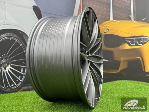 Ratlankis R22x10  5X112  ET  21  66.6  F1995  (BYF1995)  Gun Metal Half Matt (GMHM)  For AUD  (Z4+Z2)  (ABT Style HYBRID FORGED)
