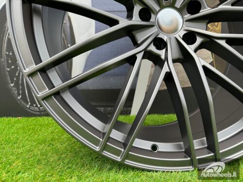 Ratlankis R22x10  5X112  ET  21  66.6  F1995  (BYF1995)  Gun Metal Half Matt (GMHM)  For AUD  (Z4+Z2)  (ABT Style HYBRID FORGED)