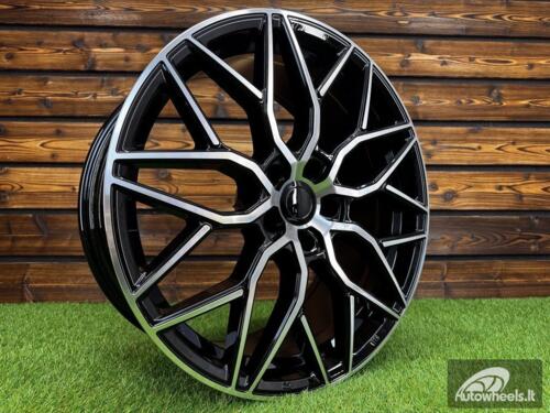 Ratlankis R19x8.5  5X108  ET  40  67.1  H4101  (BY1920)  Black Polished (MB)  For RACIN  (Z6)  (Vossen Style)