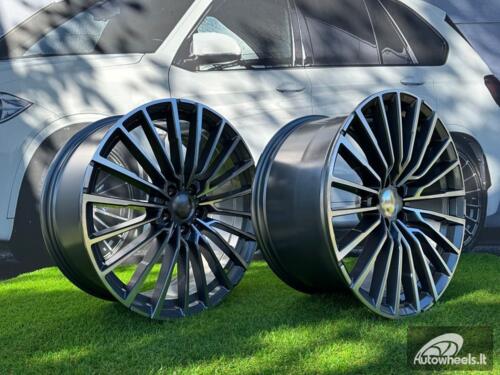 Ratlankis R21x8.5  5X112  ET  25  66.6  B5569  (IN0419)  Grey Polished (MG)  For BMW  (Z5)  (Front+Rear)