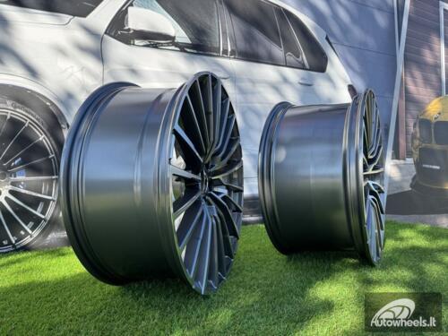 Ratlankis R21x8.5  5X112  ET  25  66.6  B5569  (IN0419)  Grey Polished (MG)  For BMW  (Z5)  (Front+Rear)