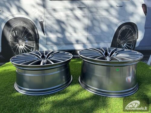 Ratlankis R21x8.5  5X112  ET  25  66.6  B5569  (IN0419)  Grey Polished (MG)  For BMW  (Z5)  (Front+Rear)