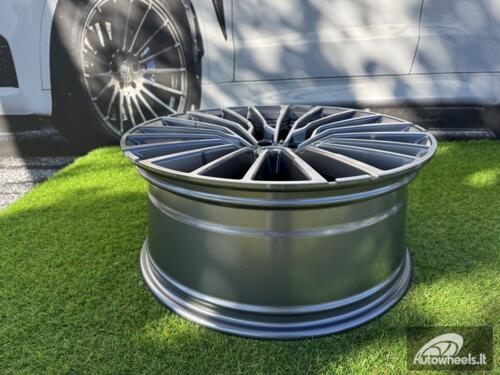 Ratlankis R21x8.5  5X112  ET  25  66.6  B5569  (IN0419)  Grey Polished (MG)  For BMW  (Z5)  (Front+Rear)