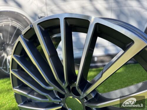 Ratlankis R21x8.5  5X112  ET  25  66.6  B5569  (IN0419)  Grey Polished (MG)  For BMW  (Z5)  (Front+Rear)