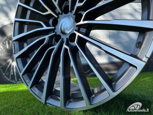 Ratlankis R21x8.5  5X112  ET  25  66.6  B5569  (IN0419)  Grey Polished (MG)  For BMW  (Z5)  (Front+Rear)