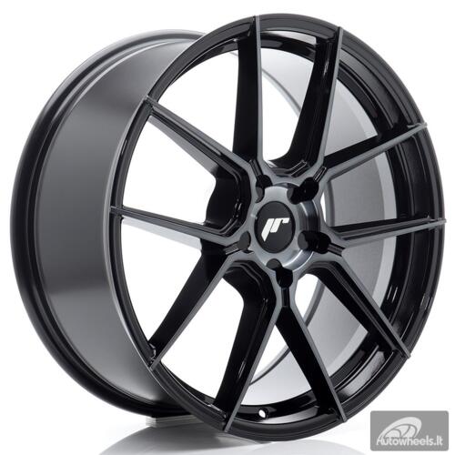 JR Wheels JR30 20x8 ET20-40 5H BLANK Black Machined w/Tinted Face