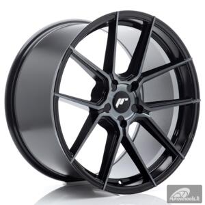 JR Wheels JR30 20x10 ET20-48 5H BLANK Black Machined w/Tinted Face