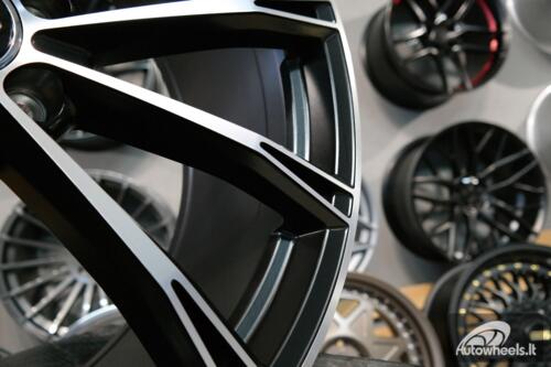 Ratlankis R18x8  5X112  ET  35  66.5  H5060  (FBX006)  Black Polished (MB)  For AUD  (Z5)  (HYBRID FORGED Style ABT)