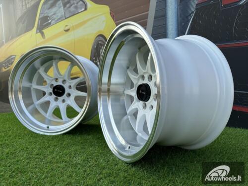 Ratlankis Vors TR03 R15X9J 4X100/4X114.3 ET0 73.1 White with Diamond cut lip