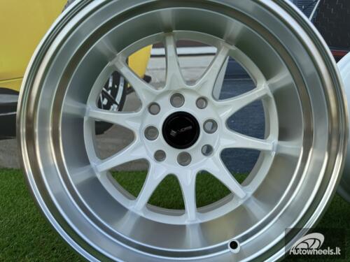 Ratlankis Vors TR03 R15X9J 4X100/4X114.3 ET0 73.1 White with Diamond cut lip