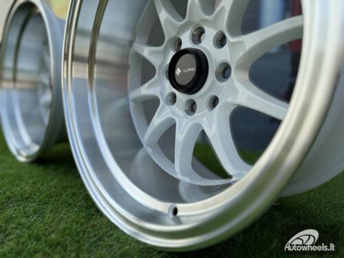 Ratlankis Vors TR03 R15X9J 4X100/4X114.3 ET0 73.1 White with Diamond cut lip