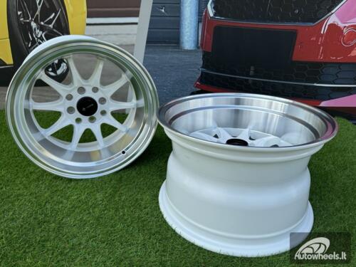 Ratlankis Vors TR03 R15X9J 4X100/4X114.3 ET0 73.1 White with Diamond cut lip