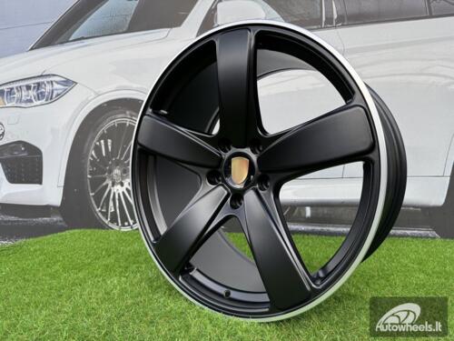 Ratlankis R21x10  5X130  ET  50  71.6  FE023  Black Half Matt+Polished Lip (BLHMPL)  For PORCH  (P1+Z5)