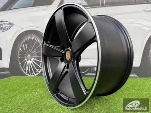 Ratlankis R21x10  5X130  ET  50  71.6  FE023  Black Half Matt+Polished Lip (BLHMPL)  For PORCH  (P1+Z5)