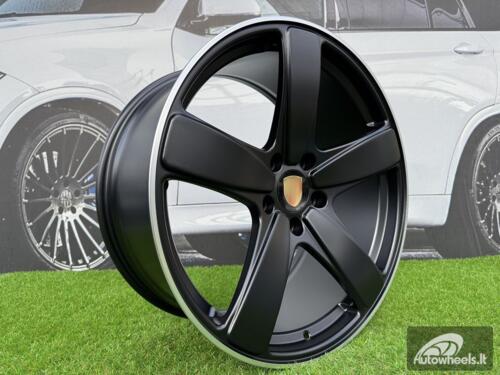 Ratlankis R21x10  5X130  ET  50  71.6  FE023  Black Half Matt+Polished Lip (BLHMPL)  For PORCH  (P1+Z5)