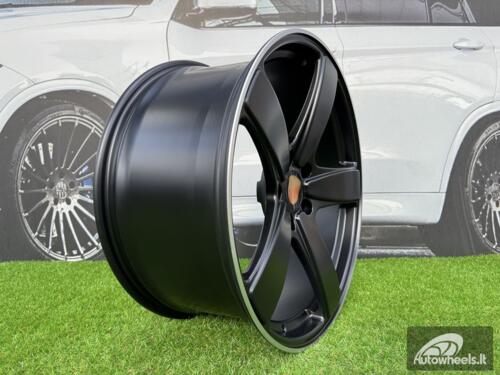 Ratlankis R21x10  5X130  ET  50  71.6  FE023  Black Half Matt+Polished Lip (BLHMPL)  For PORCH  (P1+Z5)
