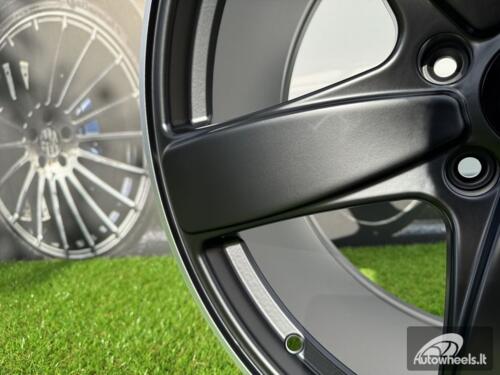 Ratlankis R21x10  5X130  ET  50  71.6  FE023  Black Half Matt+Polished Lip (BLHMPL)  For PORCH  (P1+Z5)