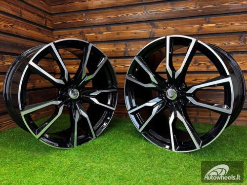 Ratlankis R22x9.5  5X112  ET  32  66.6  FE221  Black Polished (MB)  For BMW  (Z5)  (New X7 (Rear+Front))