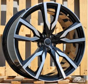 Ratlankis R22x9.5  5X112  ET  32  66.6  FE221  Black Polished (MB)  For BMW  (Z5)  (New X7 (Rear+Front))