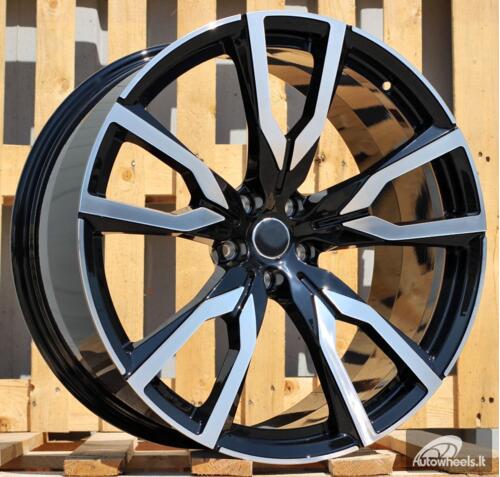 Ratlankis R22x9.5  5X112  ET  32  66.6  FE221  Black Polished (MB)  For BMW  (Z5)  (New X7 (Rear+Front))