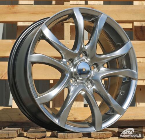 Ratlankis R17x7  5X114.3  ET  50  67.1  FR559  Hyper Black (HB)  For MAZDA  (R)