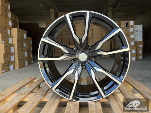 Ratlankis R22x10.5  5X112  ET  43  66.6  FE221  Black Polished (MB)  For BMW  (Z5)  (New X7 (Rear+Front))