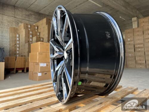 Ratlankis R22x10.5  5X112  ET  43  66.6  FE221  Black Polished (MB)  For BMW  (Z5)  (New X7 (Rear+Front))