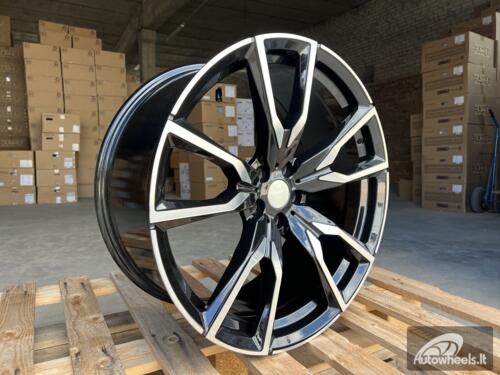 Ratlankis R22x10.5  5X112  ET  43  66.6  FE221  Black Polished (MB)  For BMW  (Z5)  (New X7 (Rear+Front))
