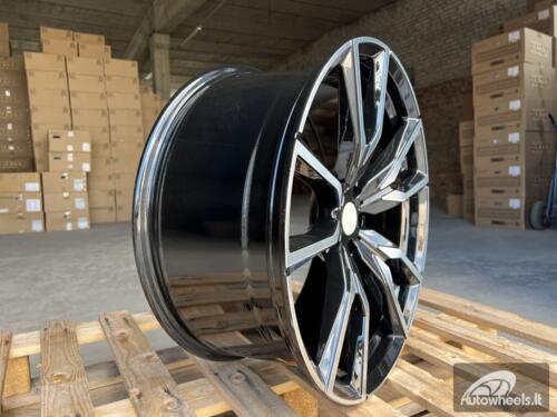 Ratlankis R22x10.5  5X112  ET  43  66.6  FE221  Black Polished (MB)  For BMW  (Z5)  (New X7 (Rear+Front))