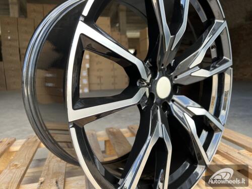 Ratlankis R22x10.5  5X112  ET  43  66.6  FE221  Black Polished (MB)  For BMW  (Z5)  (New X7 (Rear+Front))