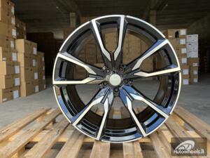 Ratlankis R22x10.5  5X112  ET  43  66.6  FE221  Black Polished (MB)  For BMW  (Z5)  (New X7 (Rear+Front))