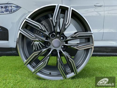 Ratlankis R20x10  5X112  ET  41  66.6  B5181  Grey Polished Half Matt (MGHM)  For BMW  (P)  (Rear+Front)