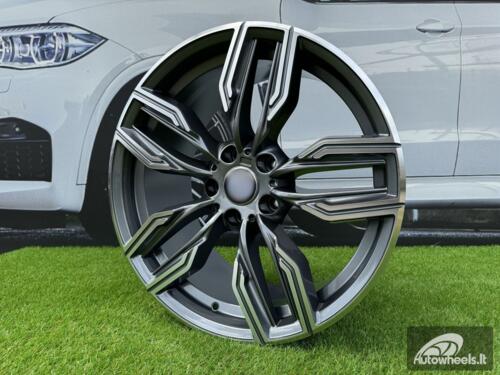 Ratlankis R20x10  5X112  ET  41  66.6  B5181  Grey Polished Half Matt (MGHM)  For BMW  (P)  (Rear+Front)