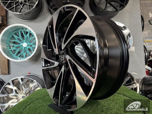 Ratlankis R18x7.5  5X114.3  ET  51  67.1  B5518  Black Polished (MB)  For HYUND  (R+P+K4)