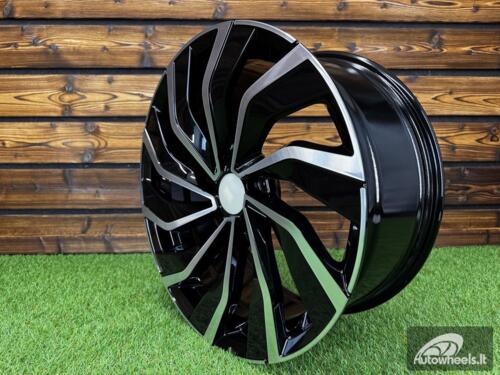 Ratlankis R17x7.5  5X100  ET  45  57.1  B5780  Black Polished (MB)  For VW  (R)  ()