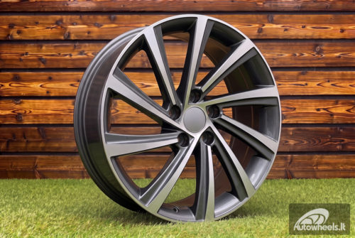 Ratlankis R18x8  5X112  ET  45  57.1  D2403  Grey Polished (MG)  For SKODA  (Z1)  (New Model)