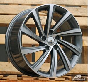 Ratlankis R18x8  5X112  ET  45  57.1  D2403  Grey Polished (MG)  For SKODA  (Z1)  (New Model)