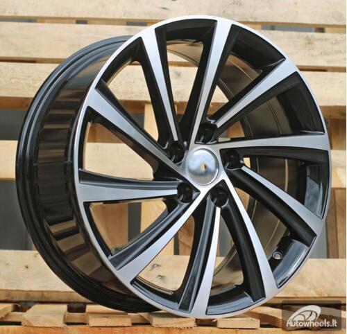 Ratlankis R18x8  5X112  ET  45  57.1  D2403  Black Polished (MB)  For SKODA  (Z4)  (New Model)