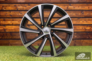 Ratlankis R18x8  5X112  ET  45  57.1  D2403  Black Polished (MB)  For SKODA  (Z4+Z2)  (New Model)