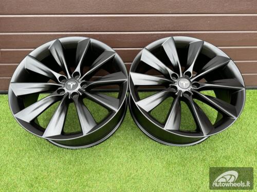 Ratlankis Tesla Model S Turbine Style  R21X8.5J 5X120 ET40 64.1 Black half matt (Transportation defect)