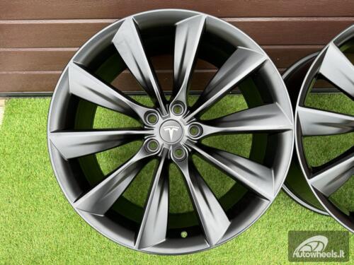 Ratlankis Tesla Model S Turbine Style  R21X8.5J 5X120 ET40 64.1 Black half matt (Transportation defect)